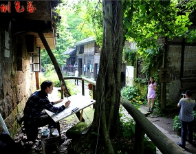 一分为二的风景